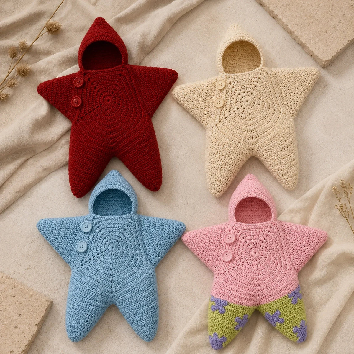 Newborn Star Swaddle Crochet Pattern