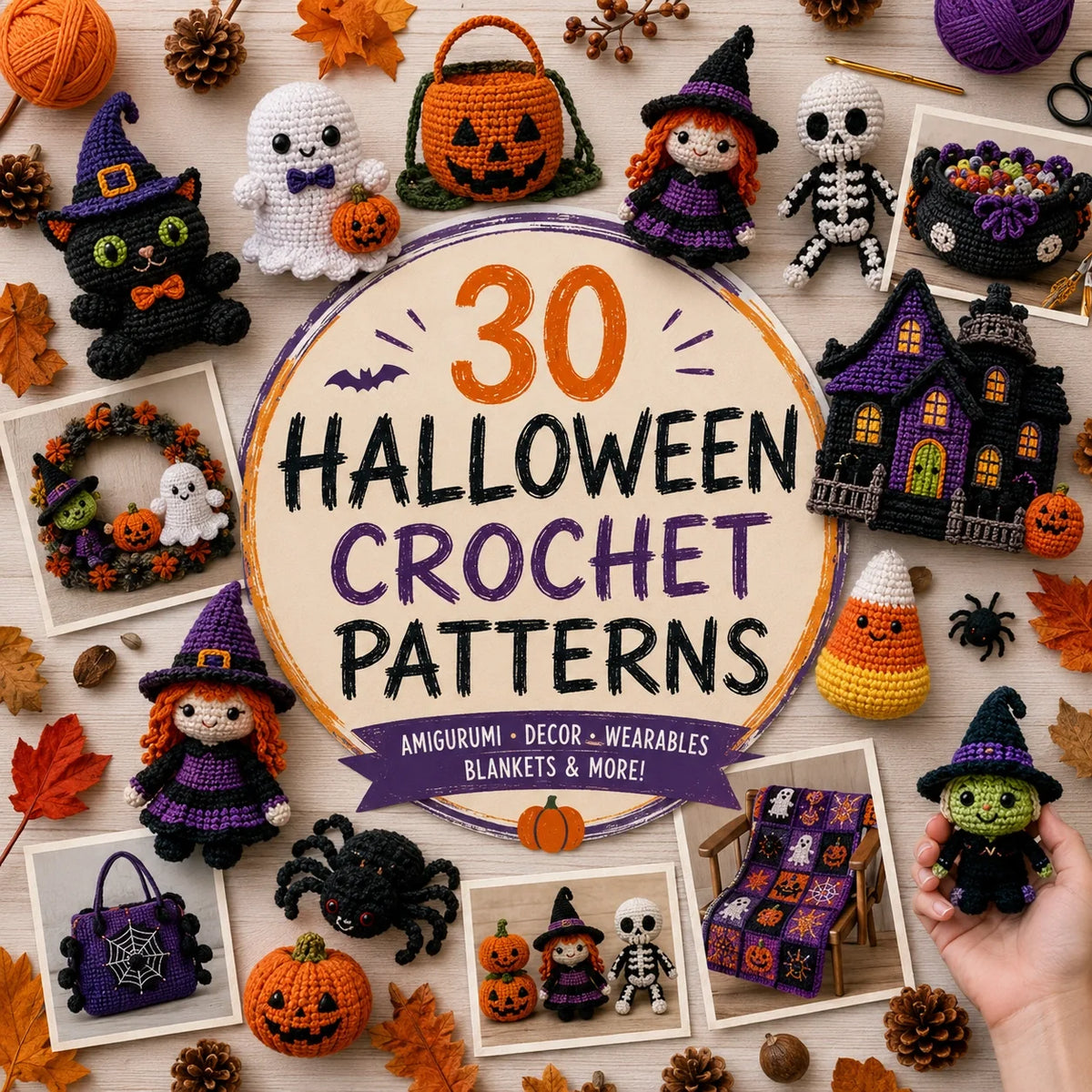 Halloween Amigurumi Crochet Pattern Set ππ» - 30 Pattern