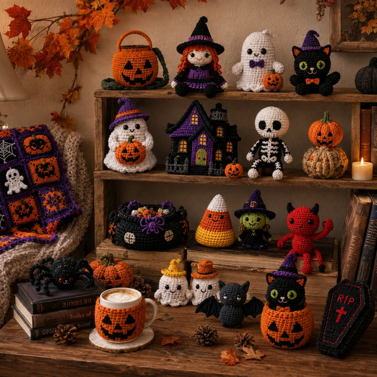Halloween Amigurumi Crochet Pattern Set ππ» - 30 Pattern