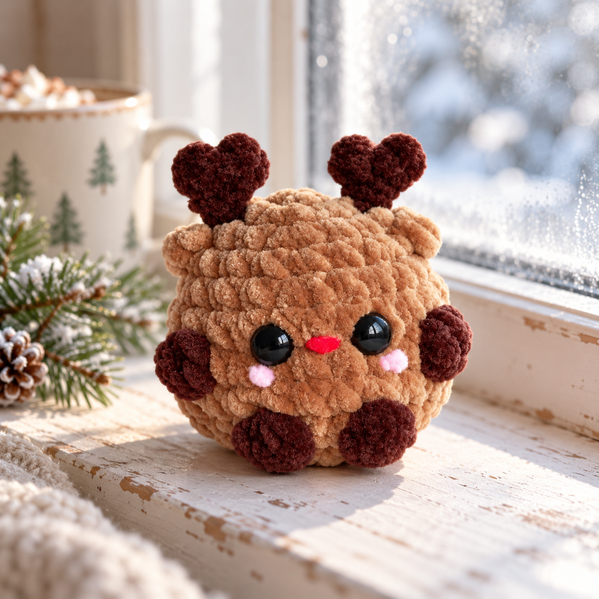 No-Sew Christmas Amigurumi Trio
