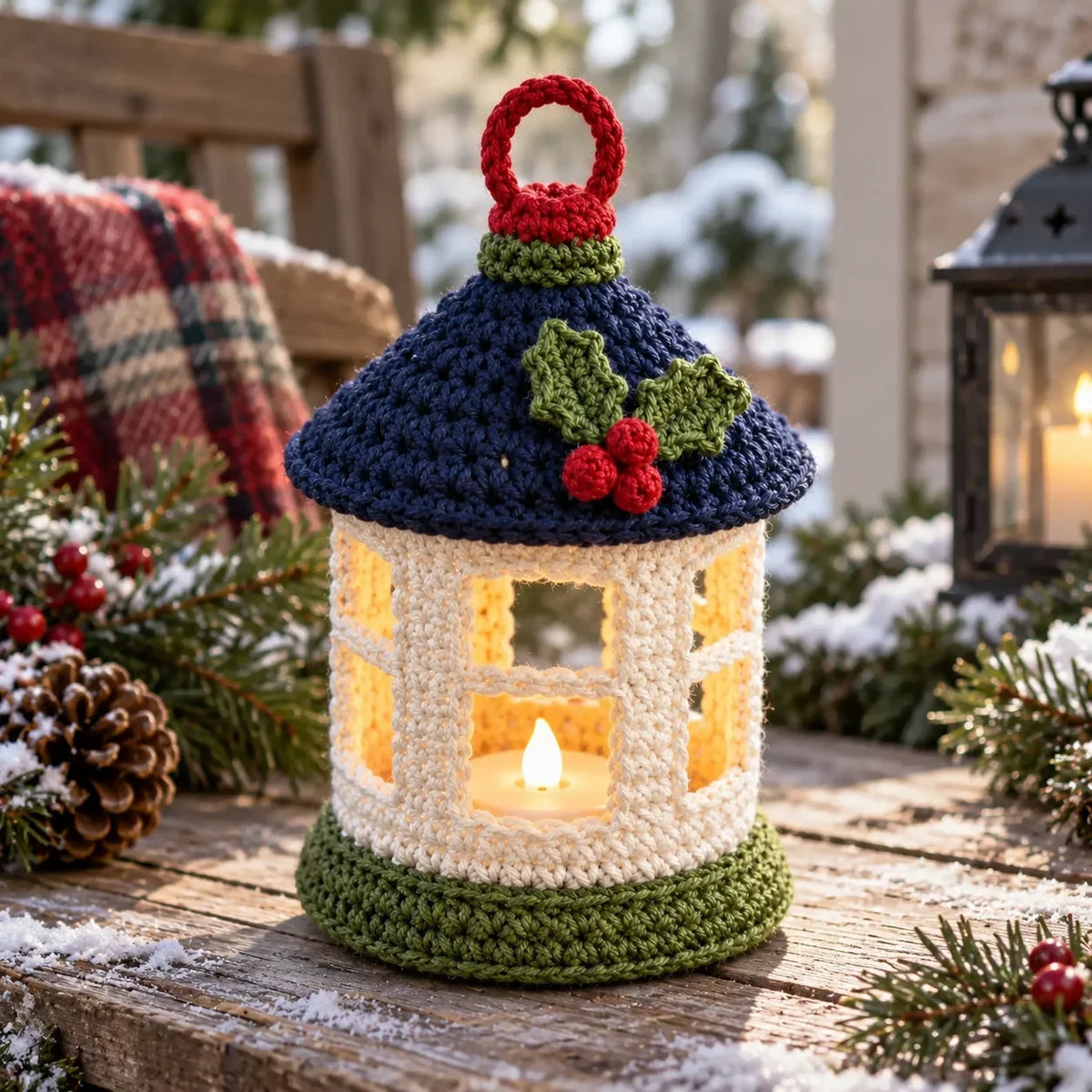 Mini Christmas Lantern Crochet Pattern