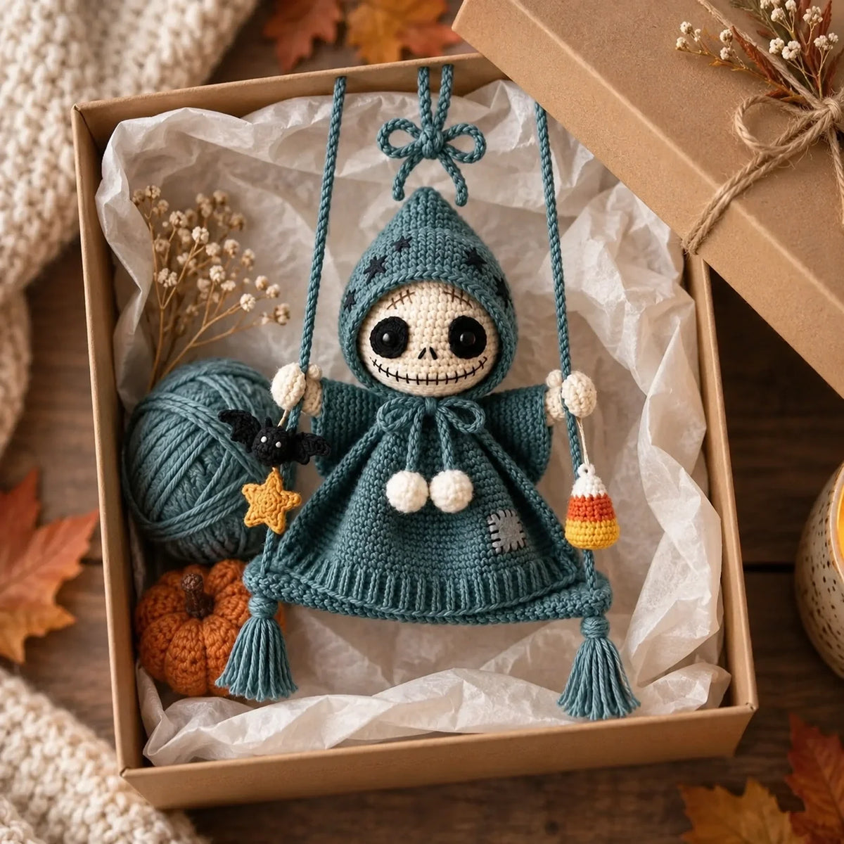 Swinging Skeleton Doll Crochet Pattern β Halloween Amigurumi