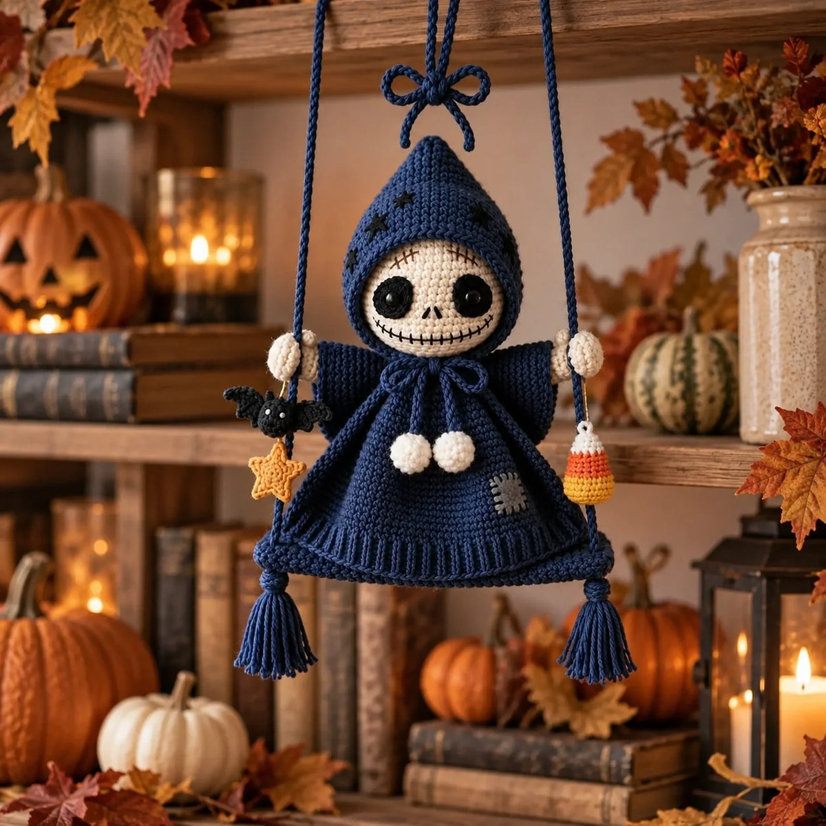 Swinging Skeleton Doll Crochet Pattern β Halloween Amigurumi