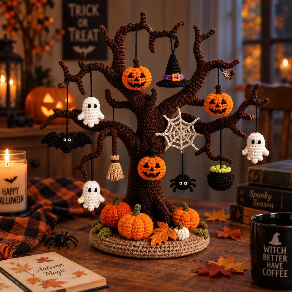 Crochet Halloween Tree Pattern - Spooky Amigurumi