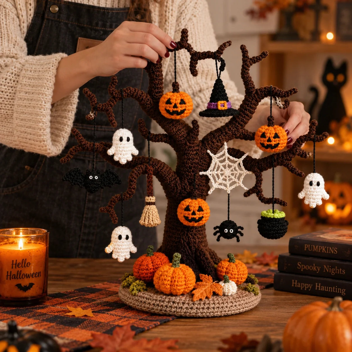 Crochet Halloween Tree Pattern - Spooky Amigurumi