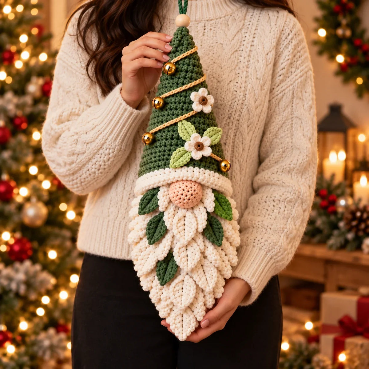 Crochet Christmas Gnome Pattern Set - 3 Amigurumi Santa