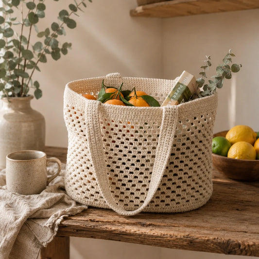 Mesh Market Bag Crochet Pattern