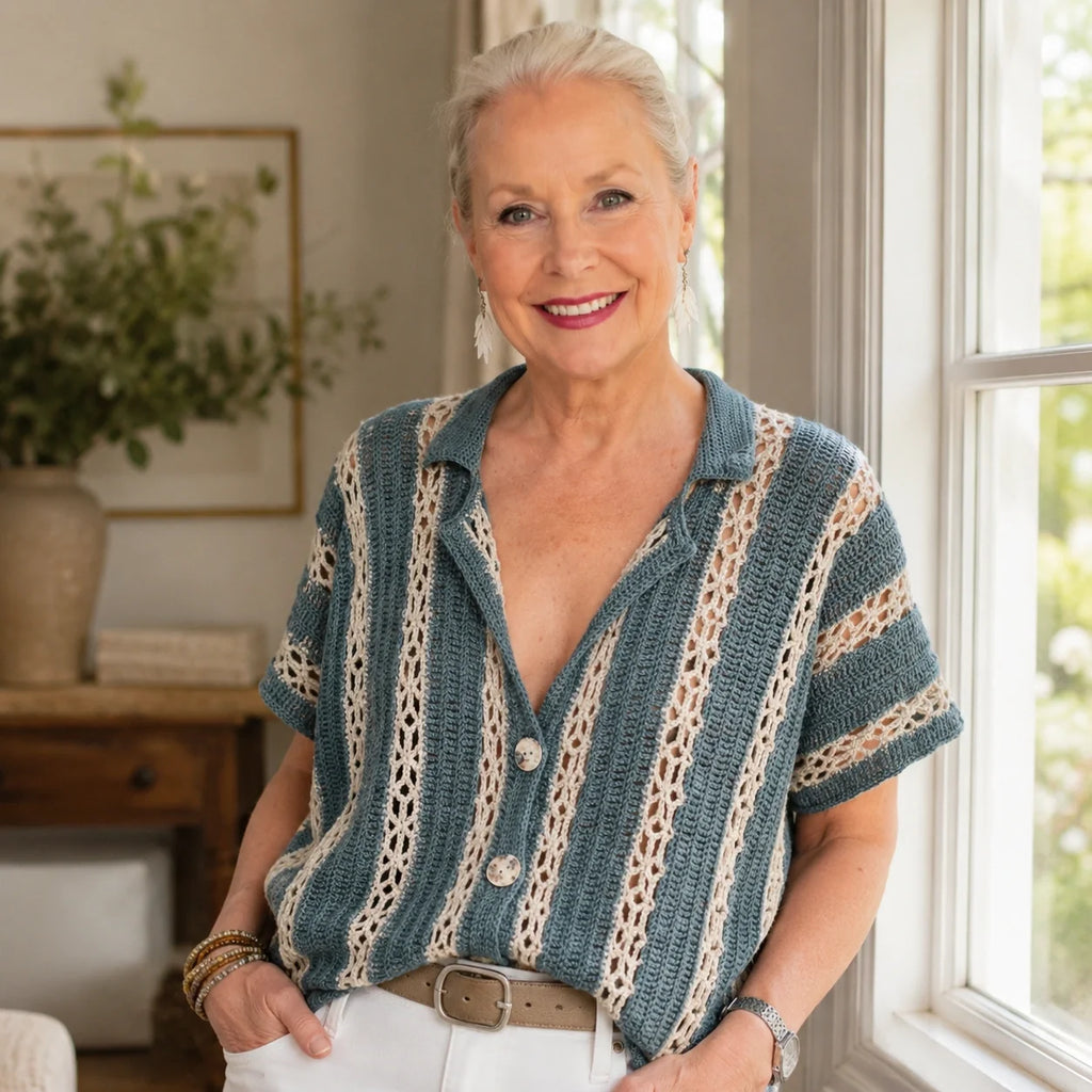 Calad Shirt Crochet Pattern - Lightweight Summer PDF, XS-5XL