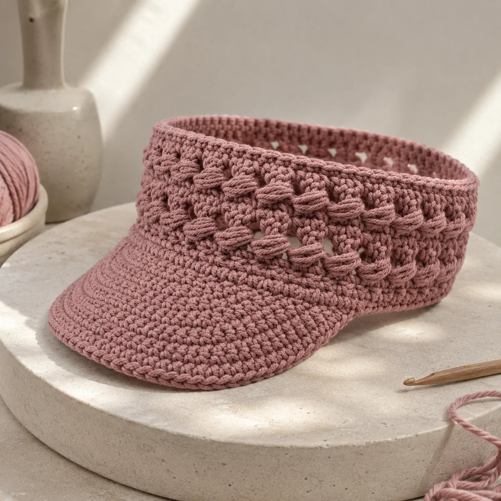 Braided Sun Visor Crochet Pattern - Headband