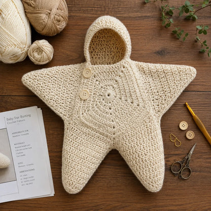 Newborn Star Swaddle Crochet Pattern