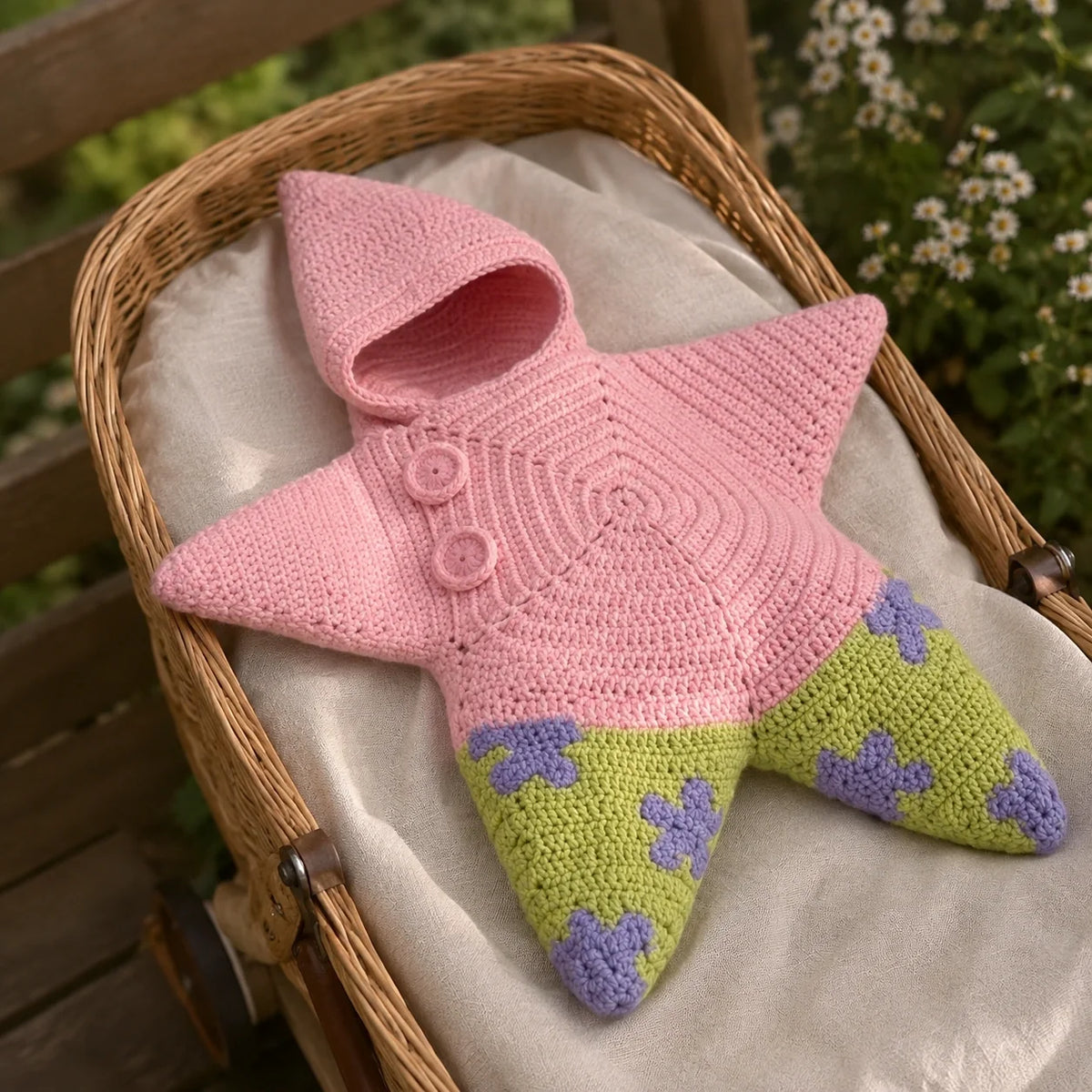 Newborn Star Swaddle Crochet Pattern
