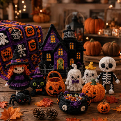 Halloween Amigurumi Crochet Pattern Set 🎃👻 - 30 Pattern