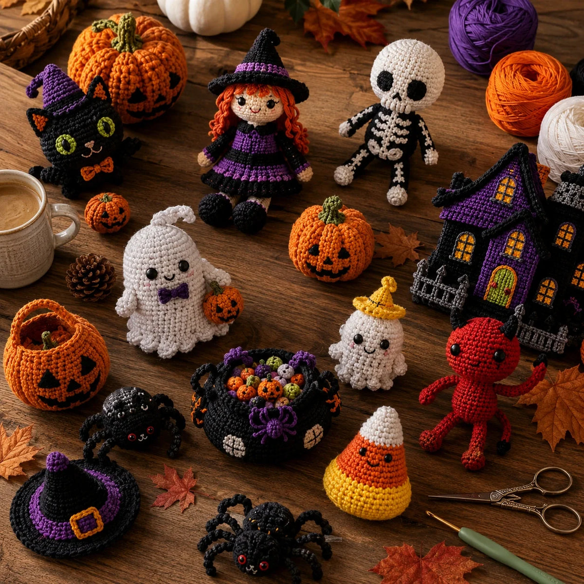 Halloween Amigurumi Crochet Pattern Set 🎃👻 - 30 Pattern