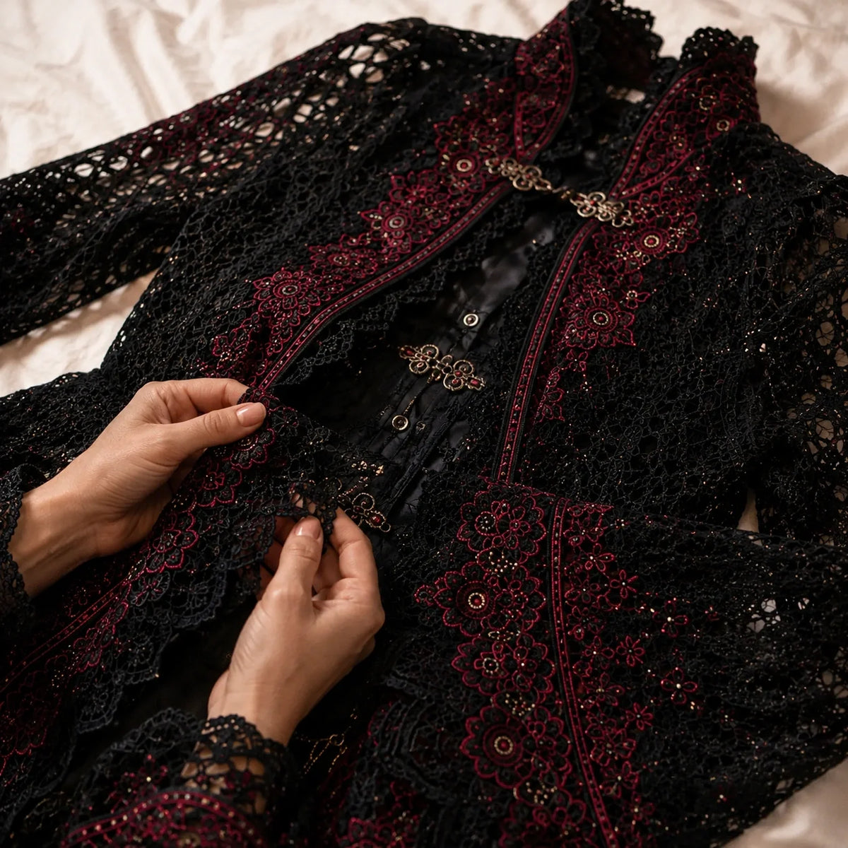 Gothic Crochet Dress Pattern  - 3 Victorian Dresses, All Sizes
