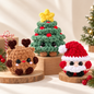 No-Sew Christmas Amigurumi Trio