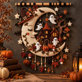 Moonlight Hollow Crochet Wall Hanging Pattern – Halloween Decor