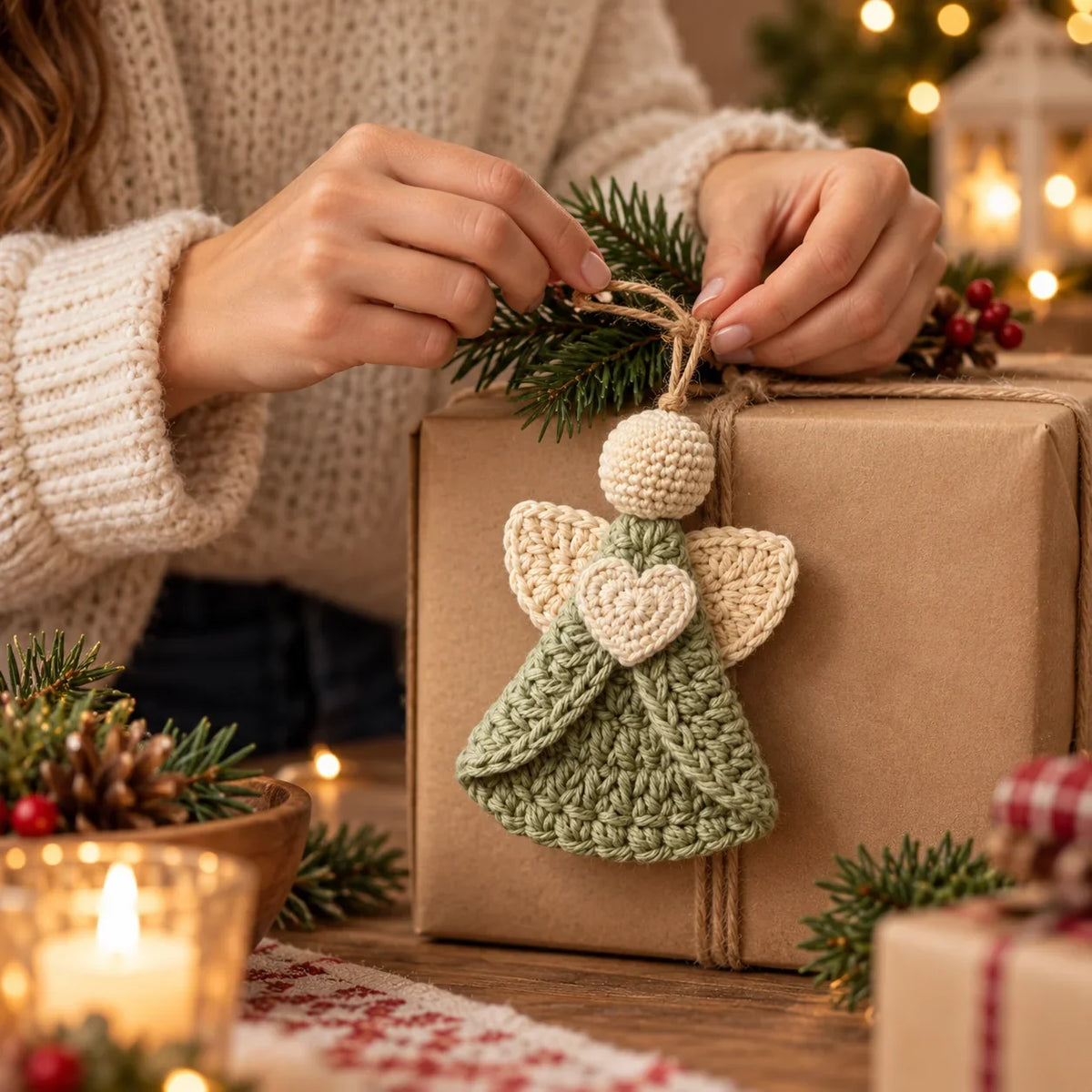 Crochet Angel Ornament Pattern | Christmas Tree Decor