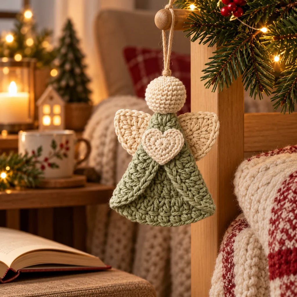 Crochet Angel Ornament Pattern | Christmas Tree Decor