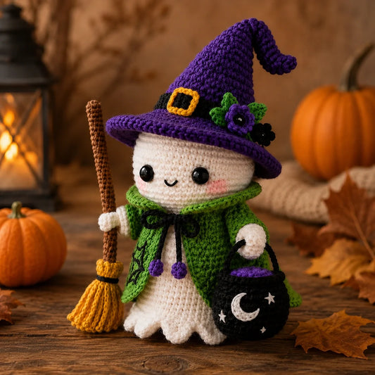Halloween Ghost Amigurumi Crochet Pattern – Easy Tutorial 👻🎃