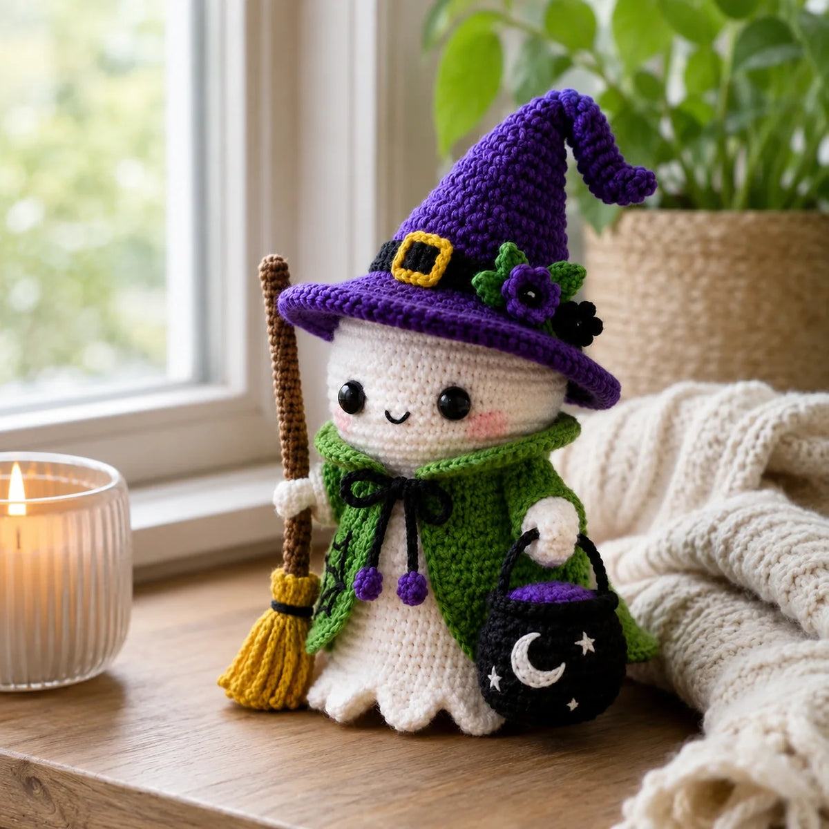 Halloween Ghost Amigurumi Crochet Pattern – Easy Tutorial 👻🎃