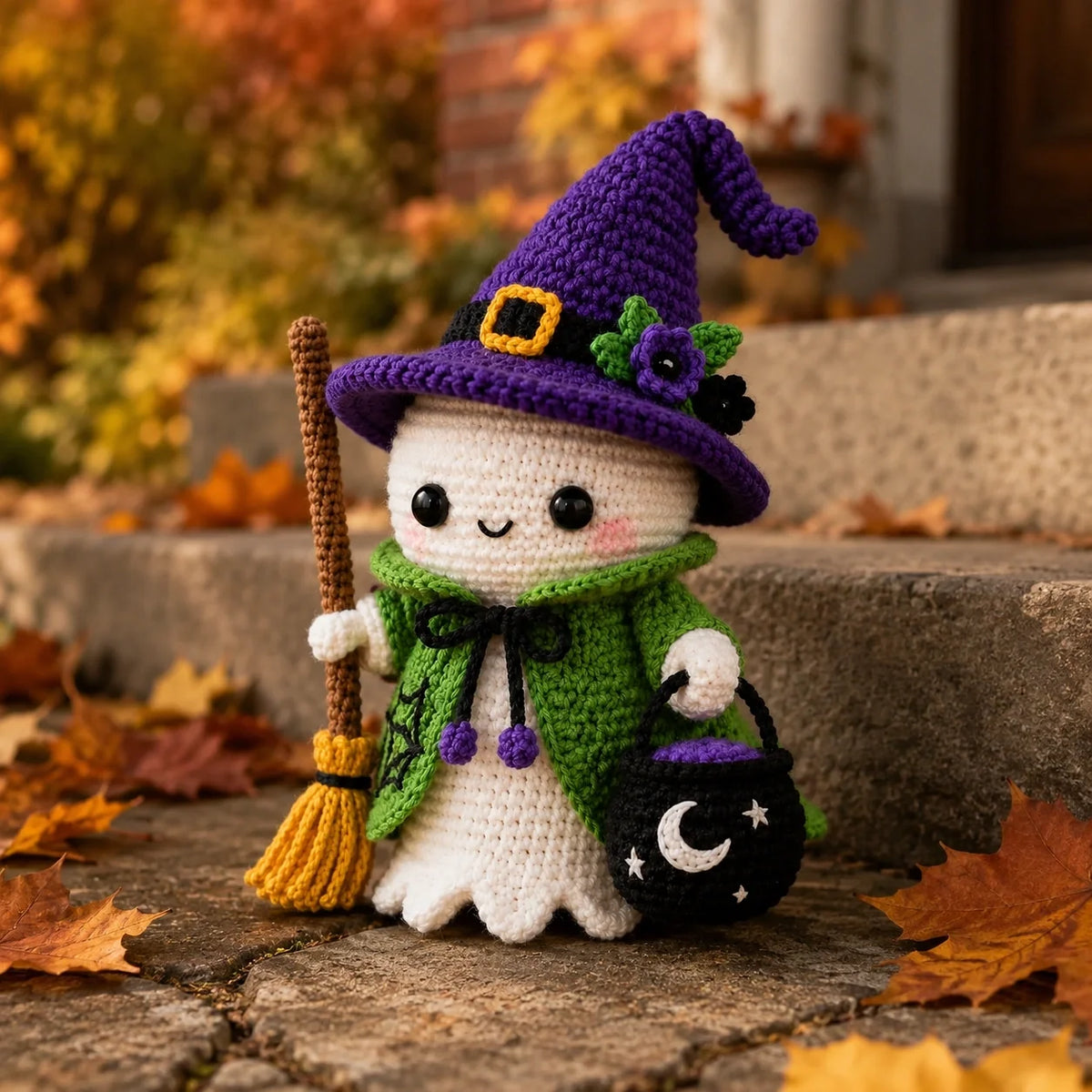 Halloween Ghost Amigurumi Crochet Pattern – Easy Tutorial 👻🎃