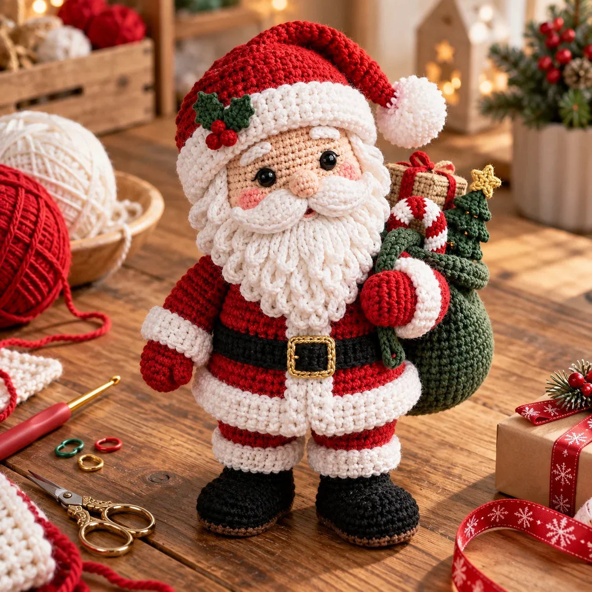Crochet Santa Claus Amigurumi Pattern