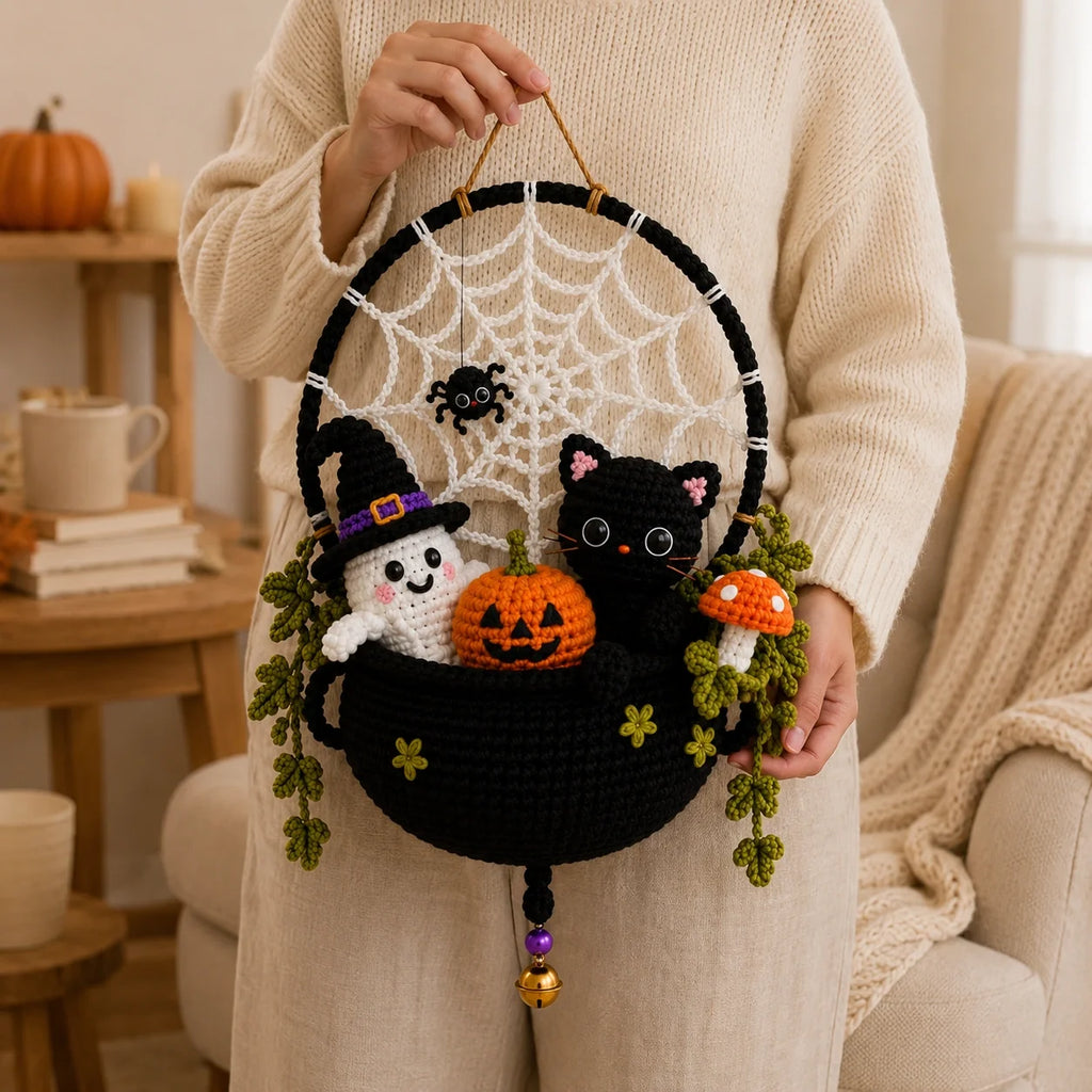 Halloween Spiderweb Hoop Pattern 🕷️