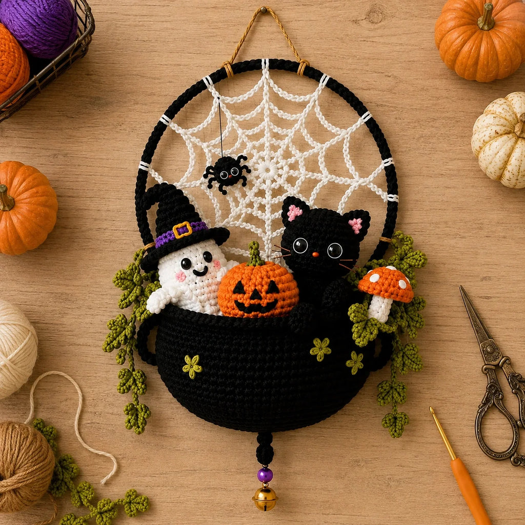 Halloween Spiderweb Hoop Pattern 🕷️