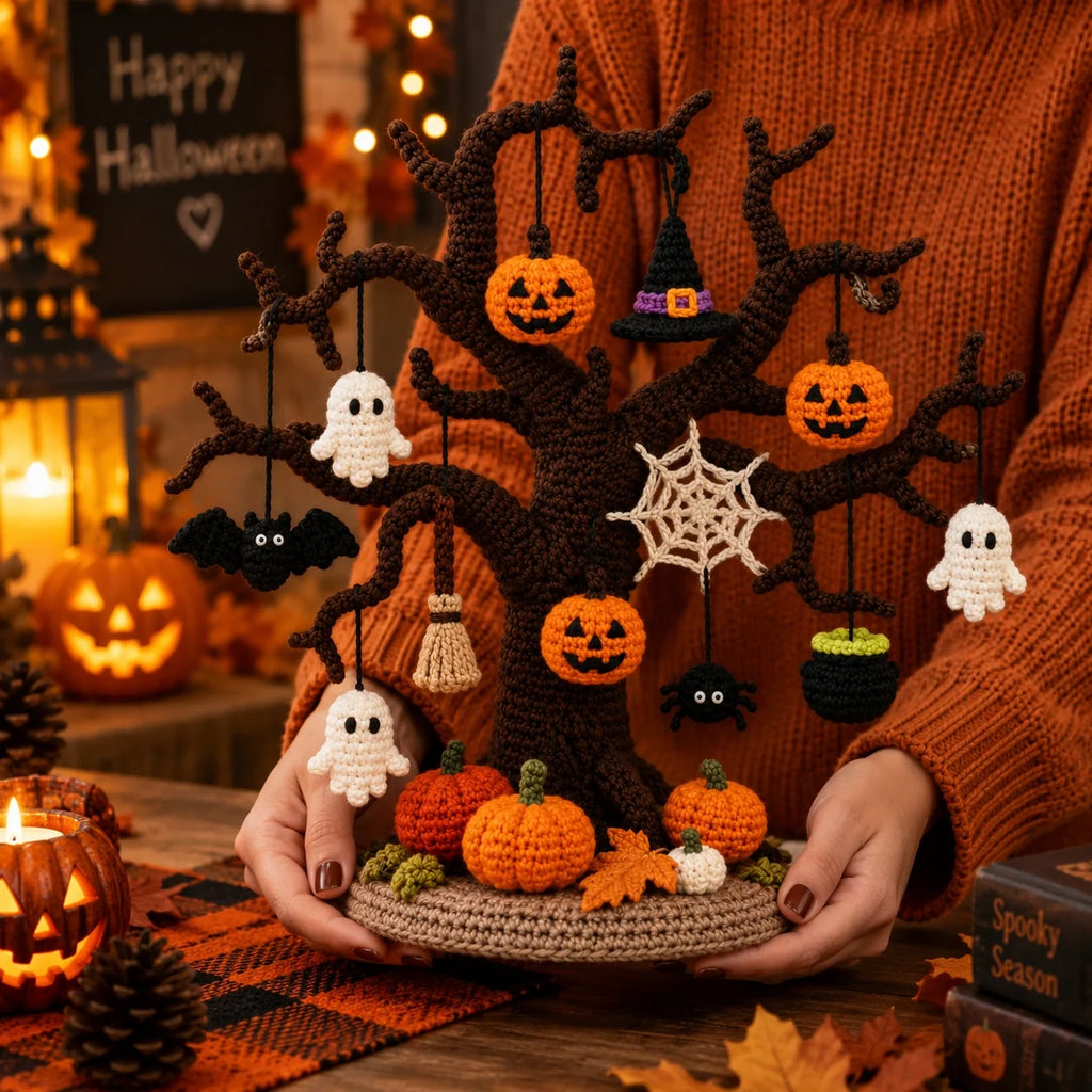 Crochet Halloween Tree Pattern - Spooky Amigurumi