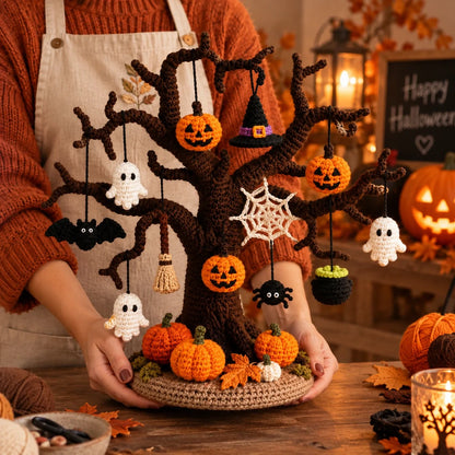 Crochet Halloween Tree Pattern - Spooky Amigurumi