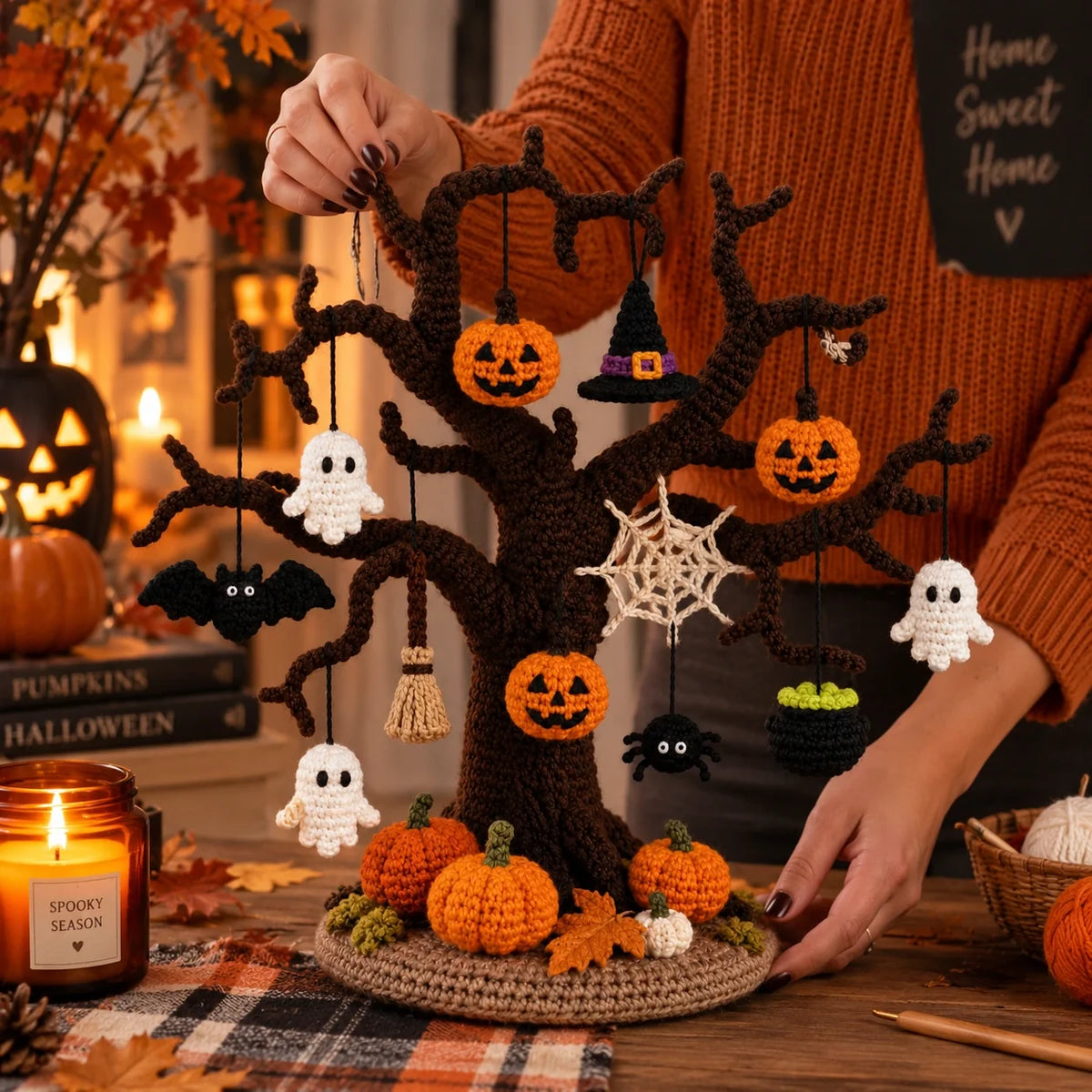 Crochet Halloween Tree Pattern - Spooky Amigurumi