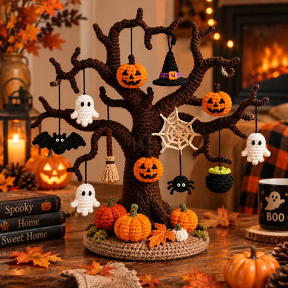 Crochet Halloween Tree Pattern - Spooky Amigurumi