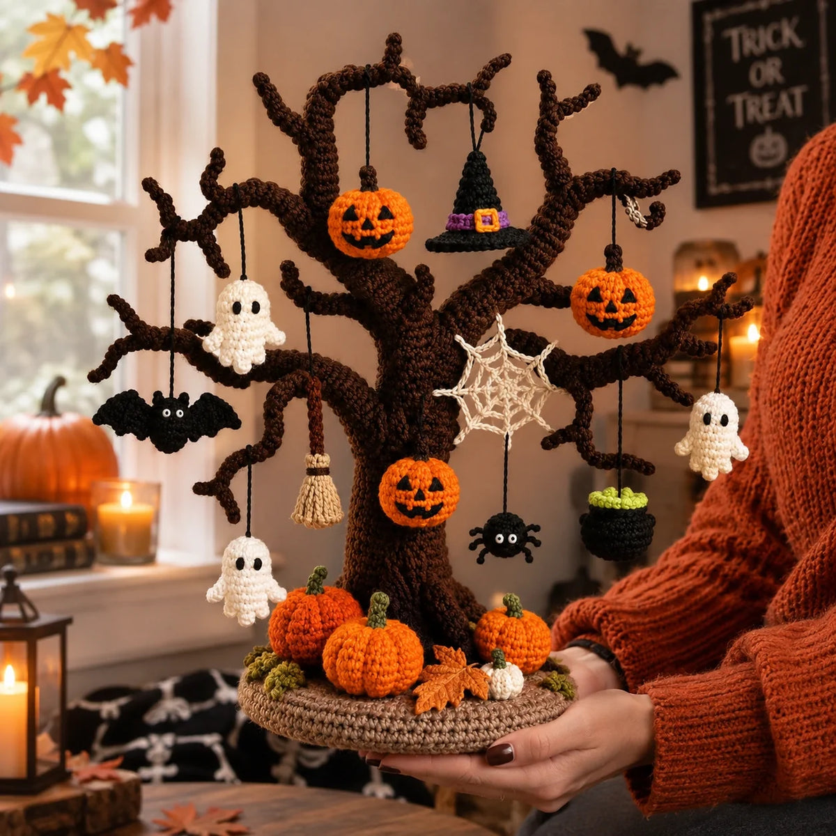 Crochet Halloween Tree Pattern - Spooky Amigurumi