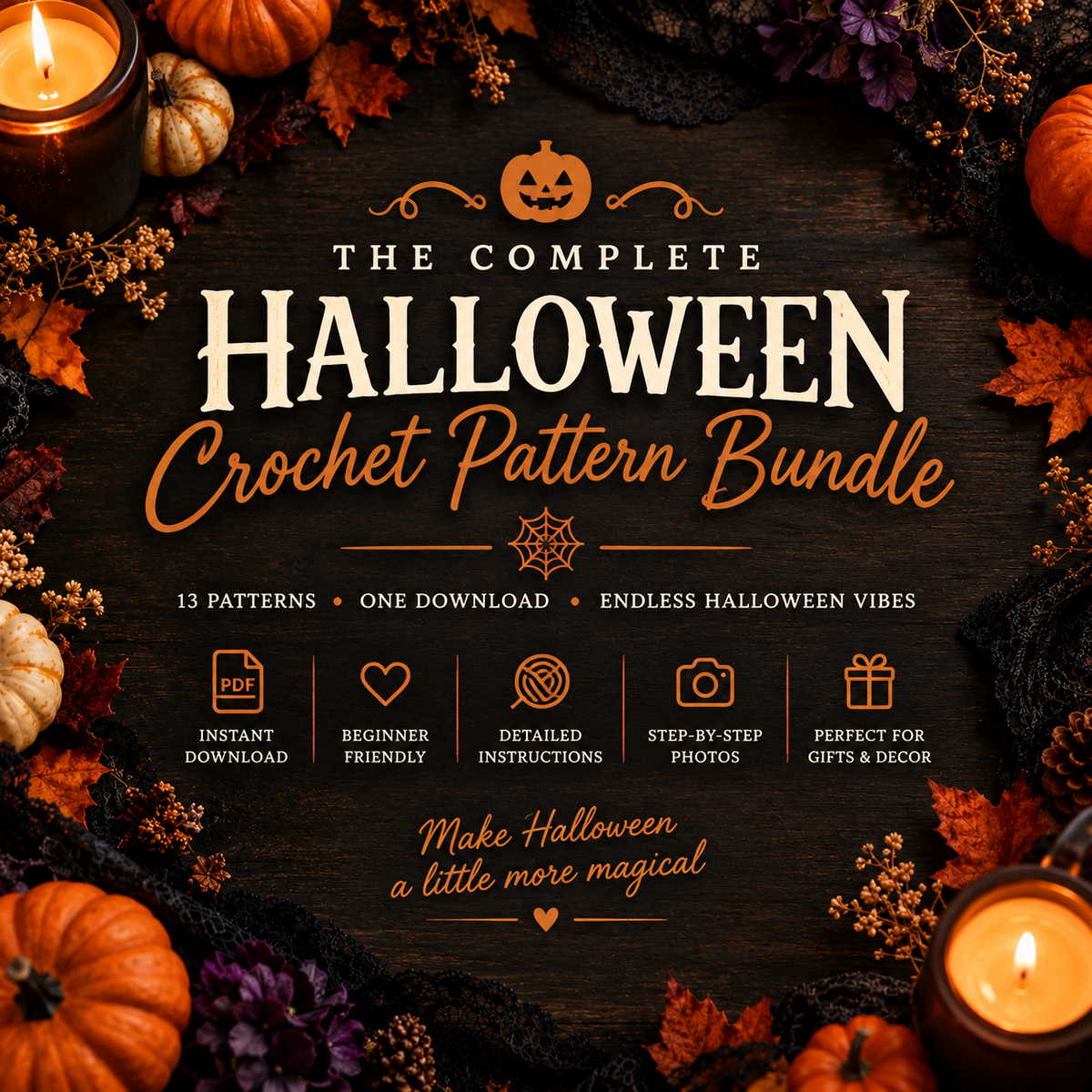 Complete Halloween Crochet Bundle 🎃 - All 13 Patterns