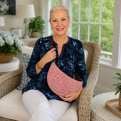 Bohemian Granny Square Bag Crochet Pattern - Crossbody PDF, One Size