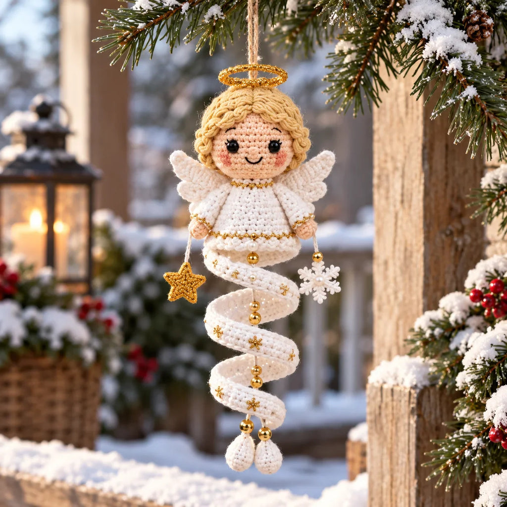 Christmas Spiral Ornament Crochet Pattern Set – 10 Festive Characters