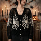 Spiderweb Crochet Top Pattern - Gothic Halloween Cardigan PDF, XS-5XL